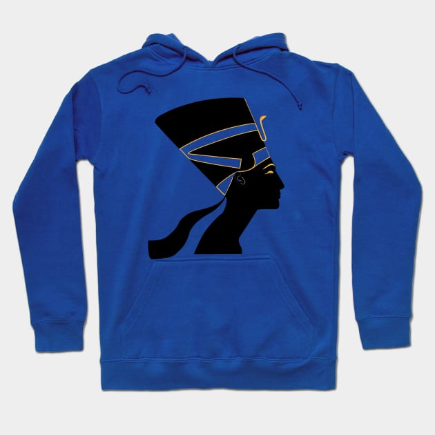 Gold & Black Nefertiti Hoodie by CRWPROD